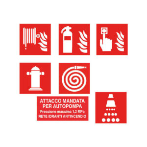 87/A cartelli per antincendio d’uso comune