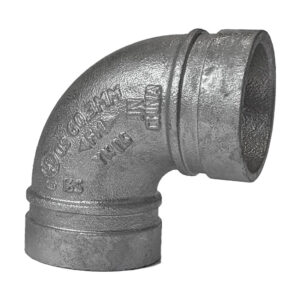 935/Z curva a 90° zincata scanalata