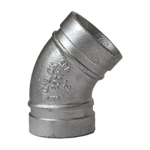 936/Z curva a 45° zincata scanalata